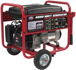 All Power APGG 4000 Gasoline 4000 Watts Generator W/ Wheel and Battery Kit
