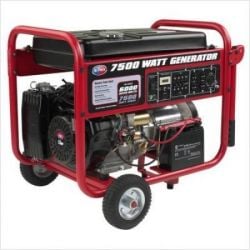 All Power APGG 7500 Gasoline 7500 Watts Generator W/ Wheel and Battery Kit
