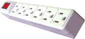North American Plug Power Strip with fuse protection
