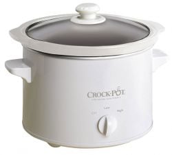 Crock-Pot Slow Cooker 220 240 volts, 2.4 Litre - White (CP5025W)