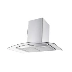 Professional 30" Electric Hood EIQ80CURVSCTM/220/SS 30" Curved Glass Stainless Steel Chimney Hood 220v 240 volts 50 hz