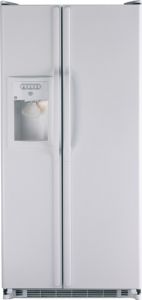 220 Volt GE GSE20JEBFWW Side by Side Refrigerator