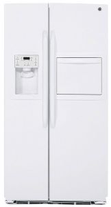 GE GSE30VHBT WW White Side-by-Side Refrigerator for 220-240 Volts