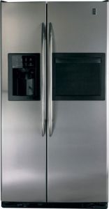 220 Volt GE PSE27NHWC SS 220 Volt  Freestanding Side/Side Stainless Steel Refrigerator