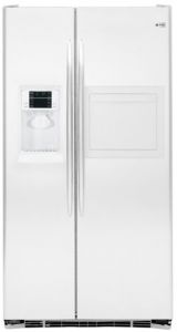 220 Volt GE PSE27VHXT WW 220 Volt Freestanding Side/Side White Color Refrigerator