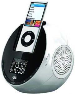 GPX Alarm Clock Radio With iPod Dock 110 - 220 Volts