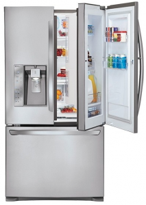 LG GR-J338LSJM 220/240 Volt Stainless Steel French Door Refrigerator - door technology