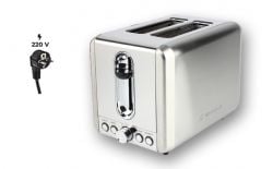 Westinghouse 220 volts Vonshef 220 volts Toaster Stainless steel 2 slice toaster 220v 