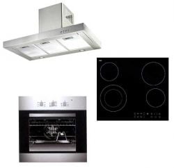 EF Professional Elba 220 volts 50 hz Electric Cooktop, Built in Oven and Range Hood 220 volts 240 volts 50 hz