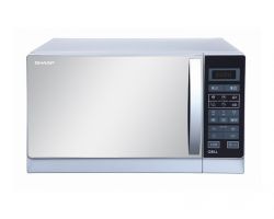 Sharp R-75W 25 Liter White Microwave Oven With Grill for 220 Volts 50hz