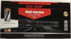 Ray-Bow RB-315 200 Lumens Tactical Rechargeable LED Flashlight 110~220 Volt 50/60 HZ With Bonus LED Penlight Main