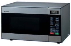 Sharp R-299S 220 Volt Stainless Steel Microwave Oven