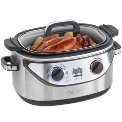Vonshef 13248 Stainless Steel 8-in-1 Slow Cooker for 220 Volts