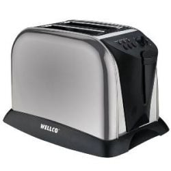 Welco Brushed Stainless Steel 2 Slice Toaster 220 240 volts 50hz- WEL102