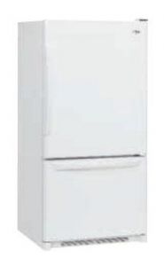 WHIRLPOOL AMANA AB2526PEKW 25 cu.ft. Bottom Freezer Refrigerator 220 Volts Only